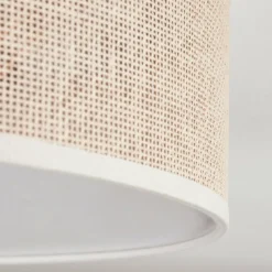 Lampes En Tissu-hofstein Antillo Plafonnier Nickel mat, 3 lumières