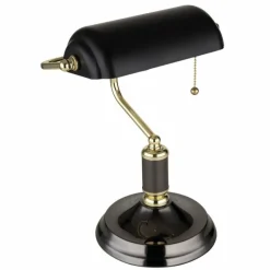 Lampes Dorées-Luminaires Globo Lighting ANTIQUE Lampe de banquier, Lampe à poser Or, Laiton