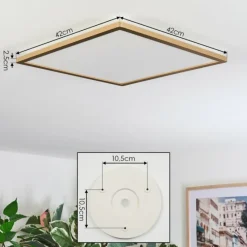 Lampes Dorées-hofstein Antra Plafonnier, Panel LED Or, 1 lumière