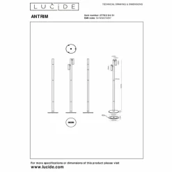 Luminaires Lucide ANTRIM Lampadaire LED Blanc, 2 lumières* Éclairage Led