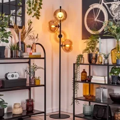 hofstein Apedo Lampadaire Ambre, 4 lumières