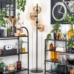 hofstein Apedo Lampadaire Ambre, 4 lumières
