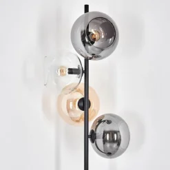 hofstein Apedo Lampadaire Ambre, Clair, Fumé, 4 lumières