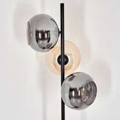 hofstein Apedo Lampadaire Ambre, Fumé, 3 lumières