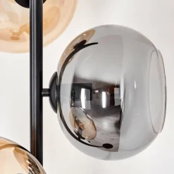 hofstein Apedo Lampadaire Ambre, Fumé, 3 lumières