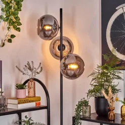 hofstein Apedo Lampadaire Fumé, 3 lumières