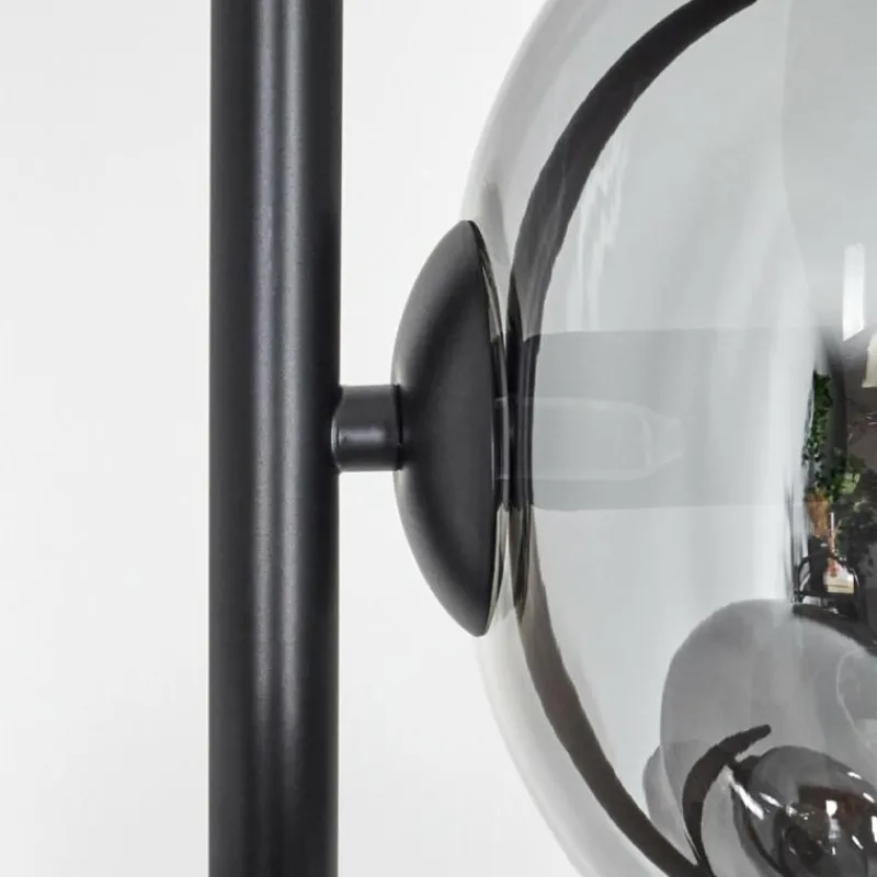 Suspension Verre Fumé-hofstein Apedo Lampadaire Fumé, 4 lumières