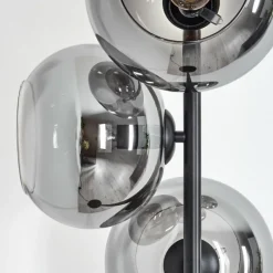 Suspension Verre Fumé-hofstein Apedo Lampadaire Fumé, 4 lumières