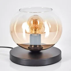 hofstein Apedo Lampe à poser Ambre, Clair, 1 lumière