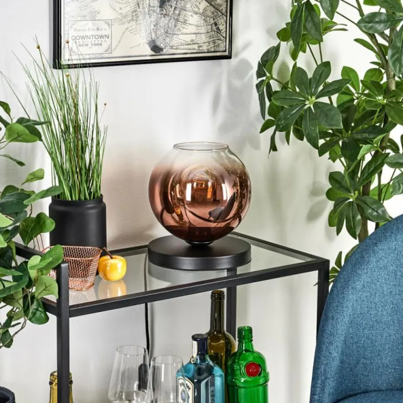 hofstein Apedo Lampe à poser Clair, Cuivré, 1 lumière