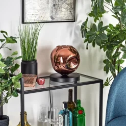 hofstein Apedo Lampe à poser Cuivré, 1 lumière