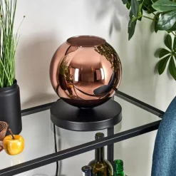 hofstein Apedo Lampe à poser Cuivré, 1 lumière