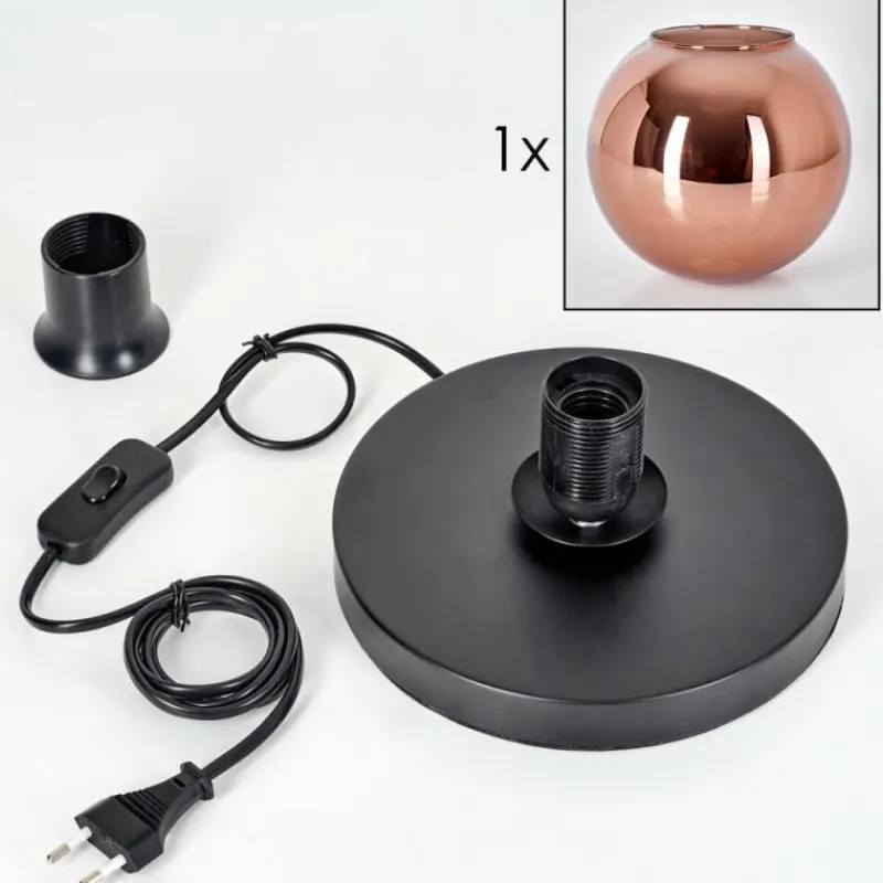 hofstein Apedo Lampe à poser Cuivré, 1 lumière