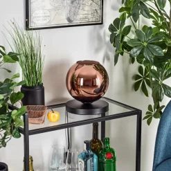 hofstein Apedo Lampe à poser Cuivré, 1 lumière