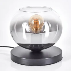 hofstein Apedo Lampe à poser Noir, 1 lumière