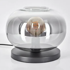 hofstein Apedo Lampe à poser Noir, 1 lumière