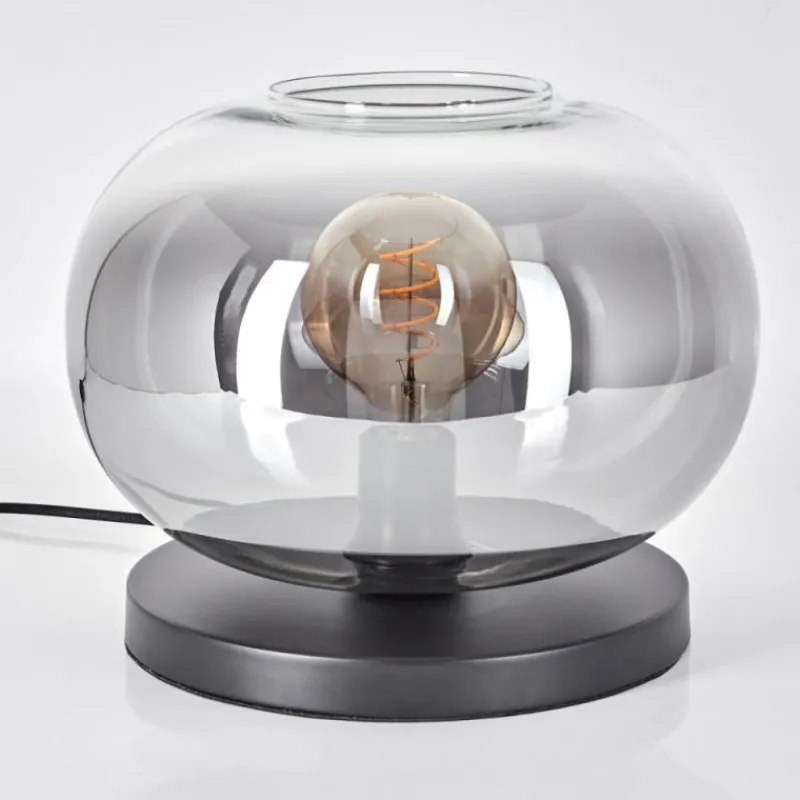 hofstein Apedo Lampe à poser Noir, 1 lumière