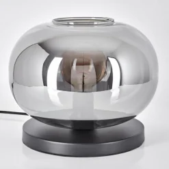 hofstein Apedo Lampe à poser Noir, 1 lumière