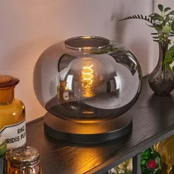 hofstein Apedo Lampe à poser Noir, 1 lumière