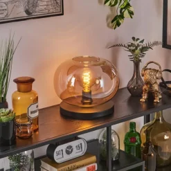 hofstein Apedo Lampe à poser Noir, 1 lumière