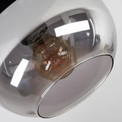 hofstein Apedo Plafonnier, Boule lumineuse Fumé, 1 lumière