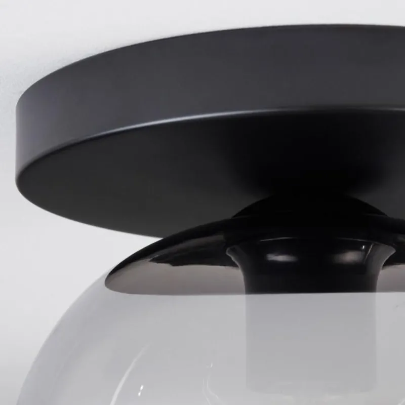 hofstein Apedo Plafonnier, Boule lumineuse Fumé, 1 lumière