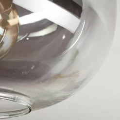 hofstein Apedo Plafonnier, Boule lumineuse Clair, Fumé, 1 lumière