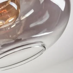 hofstein Apedo Plafonnier, Boule lumineuse Clair, Fumé, 1 lumière