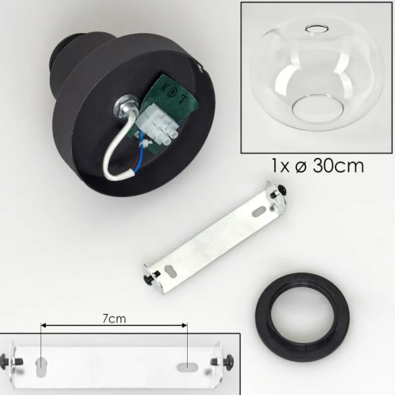 hofstein Apedo Plafonnier Clair, 1 lumière