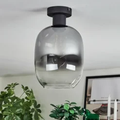 Suspension Verre Fumé-hofstein Apedo Plafonnier Clair, Fumé, 1 lumière