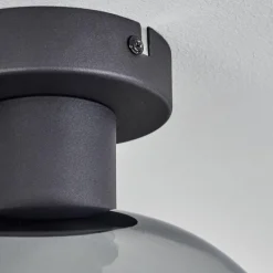 Suspension Verre Fumé-hofstein Apedo Plafonnier Clair, Fumé, 1 lumière