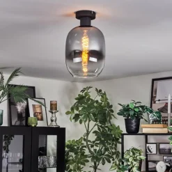 Suspension Verre Fumé-hofstein Apedo Plafonnier Clair, Fumé, 1 lumière