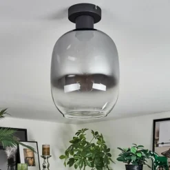 Suspension Verre Fumé-hofstein Apedo Plafonnier Clair, Fumé, 1 lumière