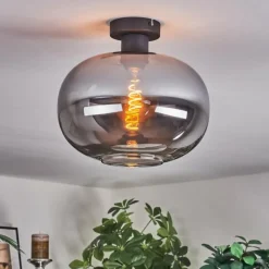 hofstein Apedo Plafonnier Fumé, 1 lumière