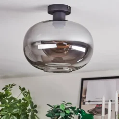 hofstein Apedo Plafonnier Fumé, 1 lumière