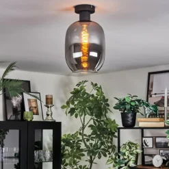 hofstein Apedo Plafonnier Fumé, 1 lumière