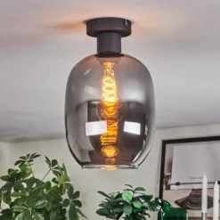 hofstein Apedo Plafonnier Fumé, 1 lumière