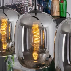 hofstein Apedo Suspension Fumé, 3 lumières