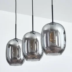 hofstein Apedo Suspension Fumé, 3 lumières