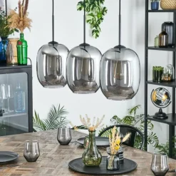 hofstein Apedo Suspension Fumé, 3 lumières