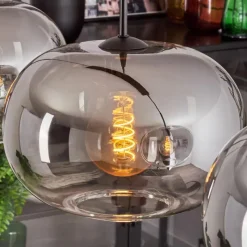 hofstein Apedo Suspension Noir, 3 lumières