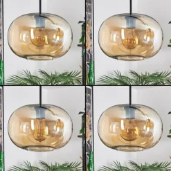 hofstein Apedo Suspension Noir, 3 lumières