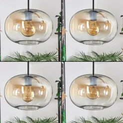 hofstein Apedo Suspension Noir, 3 lumières