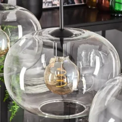 hofstein Apedo Suspension Noir, 3 lumières