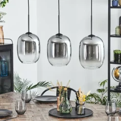 hofstein Apedo Suspension, Suspension Clair, Fumé, 3 lumières