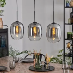 hofstein Apedo Suspension, Suspension Clair, Fumé, 3 lumières