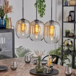 hofstein Apedo Suspension, Suspension Ambre, Clair, 3 lumières