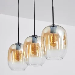 hofstein Apedo Suspension, Suspension Ambre, Clair, 3 lumières