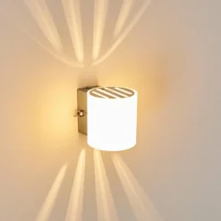 Lampe Turque-hofstein Applique Bamako Nickel mat, 1 lumière