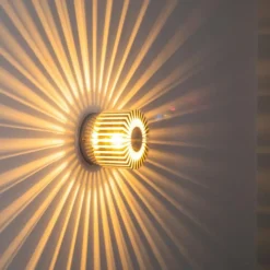 Lampe Turque-hofstein Applique Cantoni Nickel mat, 1 lumière